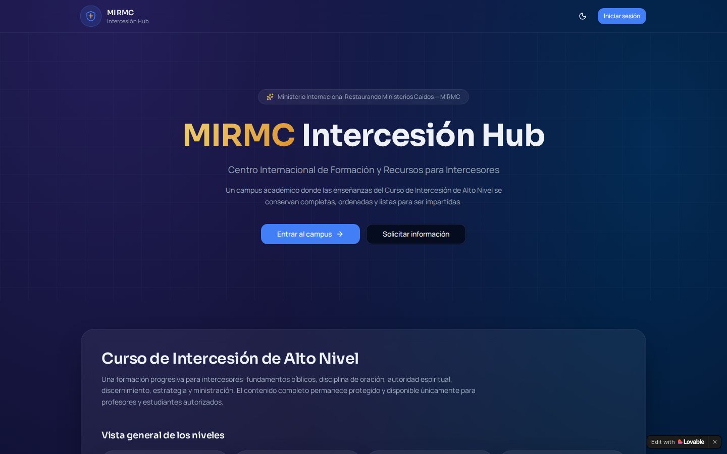 MIRMC Intercesión Hub