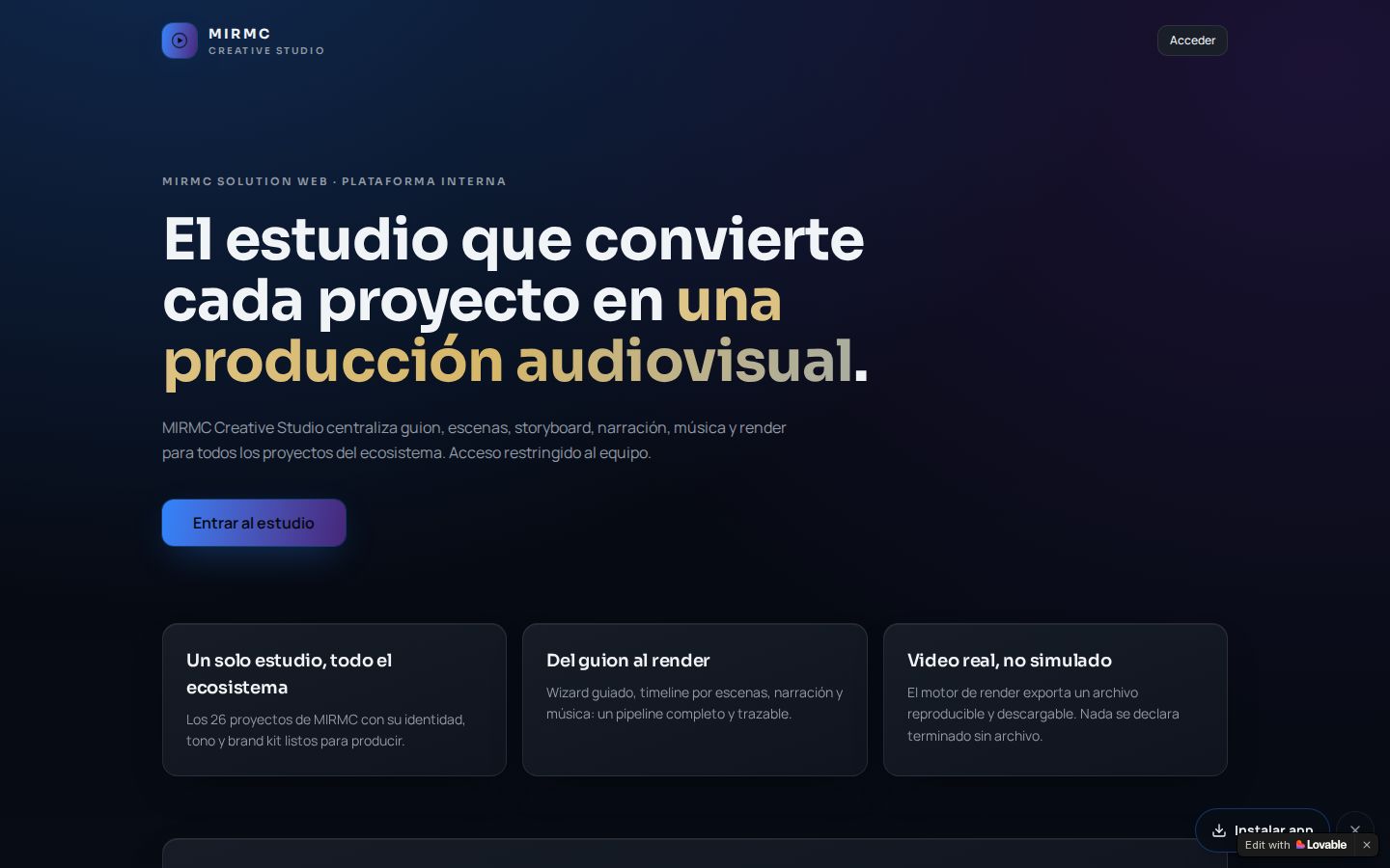MIRMC Creative Studio
